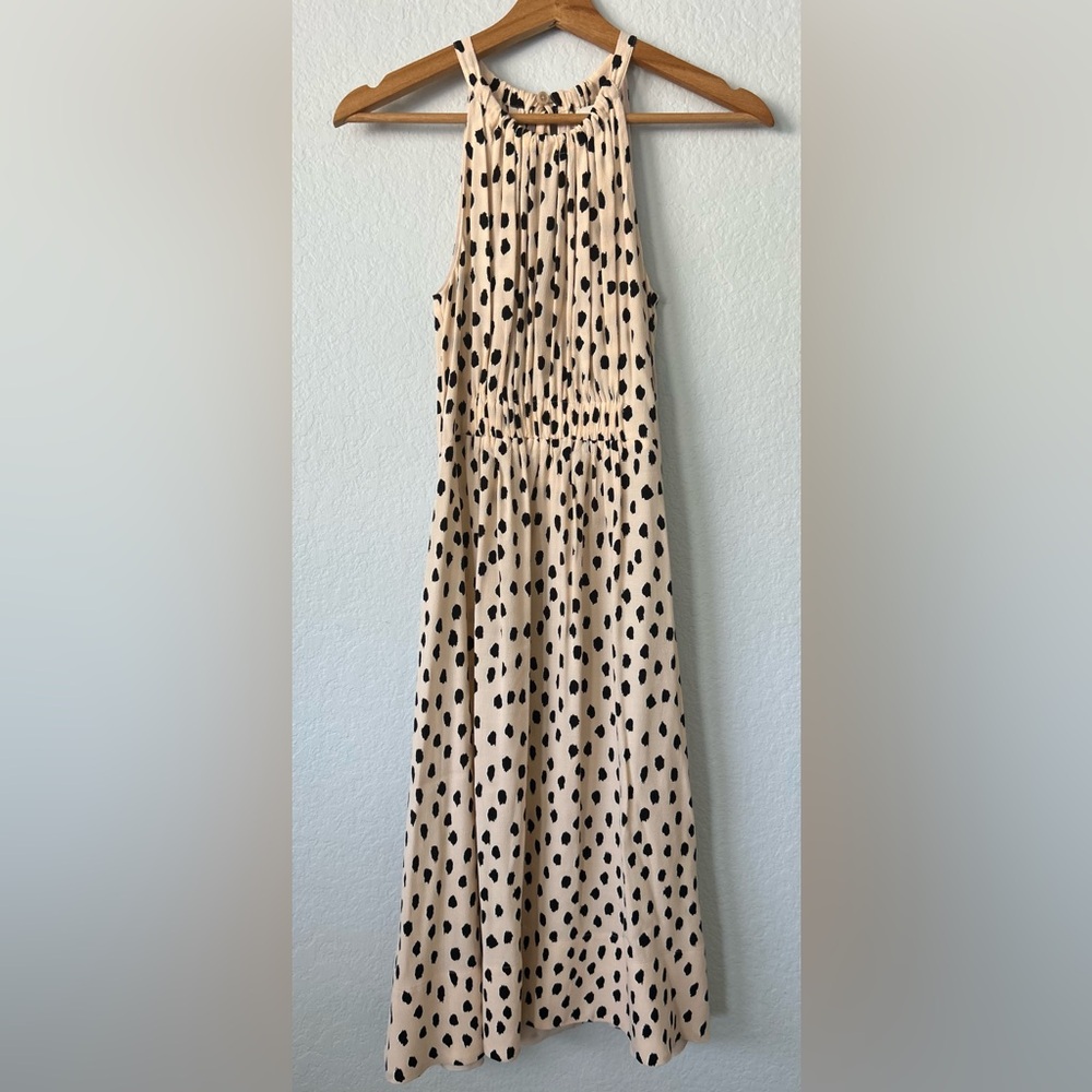 Kate Spade Leopard Polka Dot Take a Walk in the Wild side dress, size 0